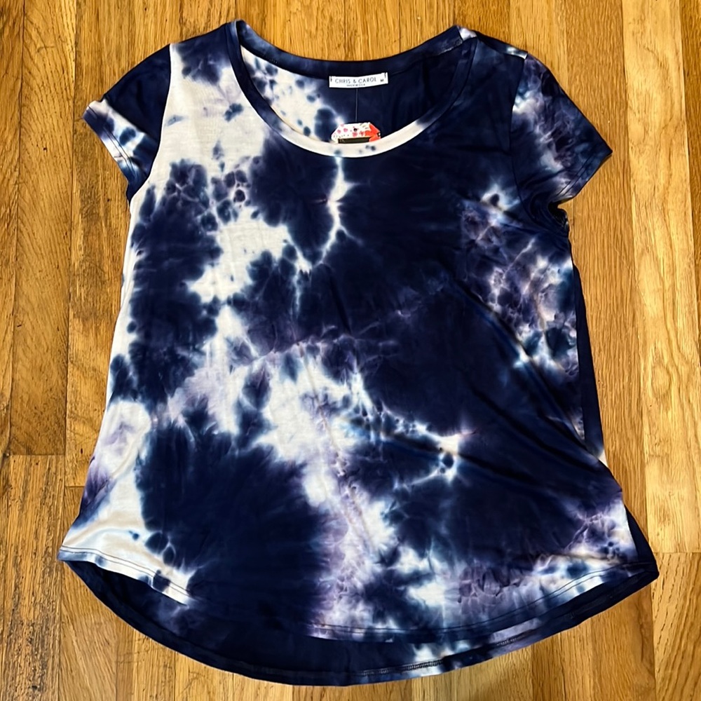 Chris & Carol NWT short sleeve tie dye top